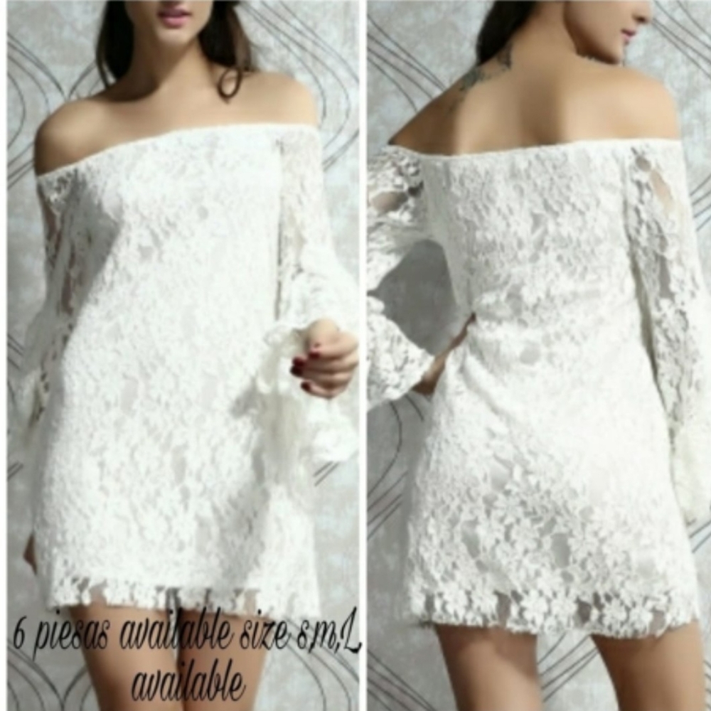 off white dress new size S, M avaliable Strech Material.PRICE WITH A BUNDLE ONLY